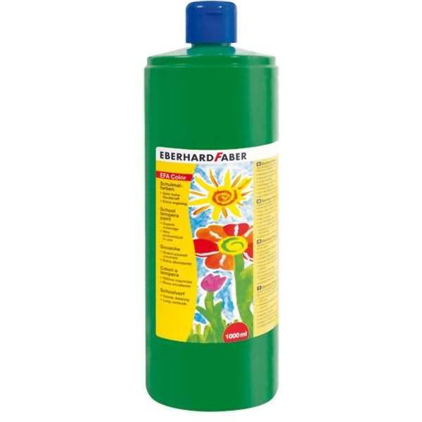 Schulmalfarbe Efacolor Tempera 1000ml Flasche laubgrün