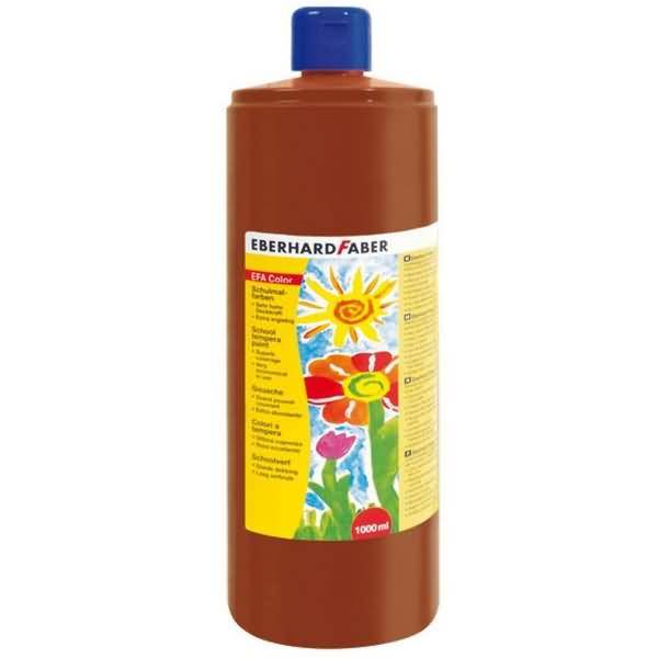 Schulmalfarbe Efacolor Tempera 1000ml Flasche venezianischrot