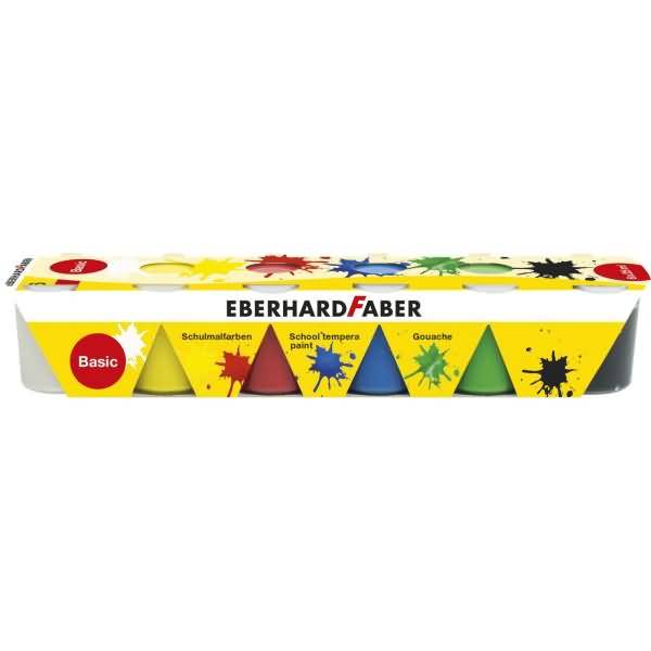 Schulmalfarbe Efacolor Tempera Töpfe 25ml VE=6 Farben basic