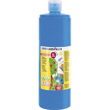 EBERHARD FABER Fingerfarbe EFA Color, phthaloblau, 750 ml