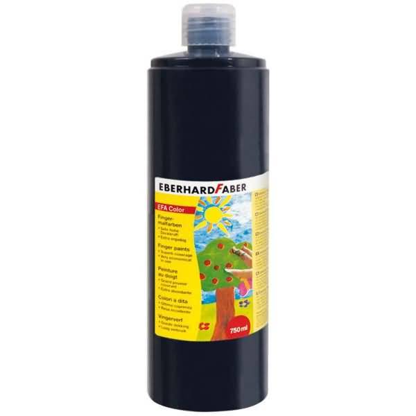 Fingerfarbe Flasche 750ml schwarz