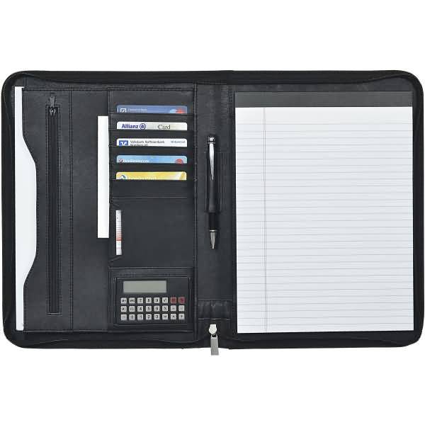 Konferenzmappe Eleganz A4 Kunstleder schwarz