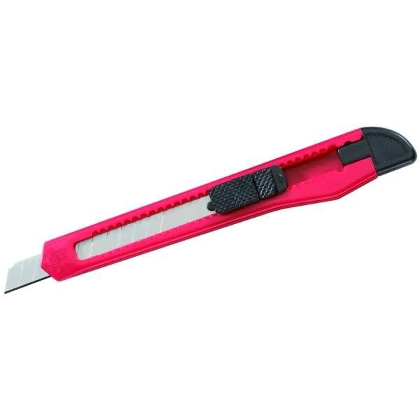 Cutter Kunststoff 9 mm rot/schwarz