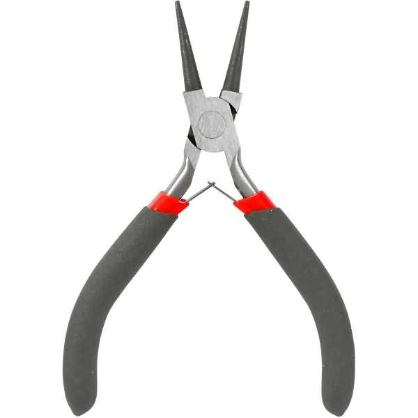 Rundzange 12,5cm schwarz/rot