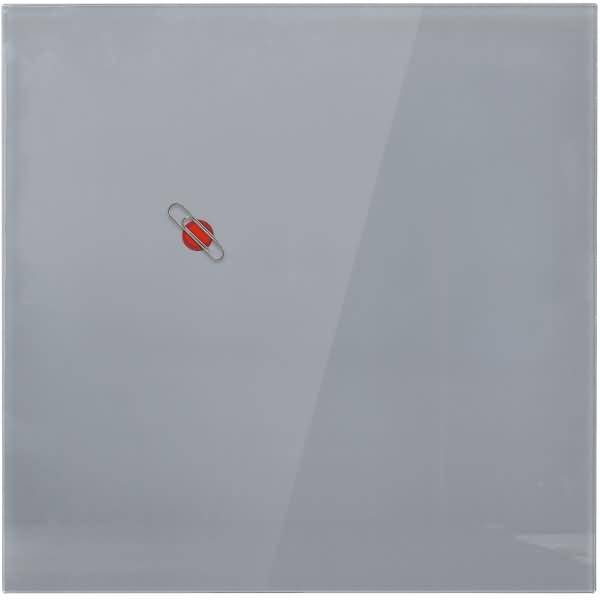 Glasmagnetboard 45x45cm grau
