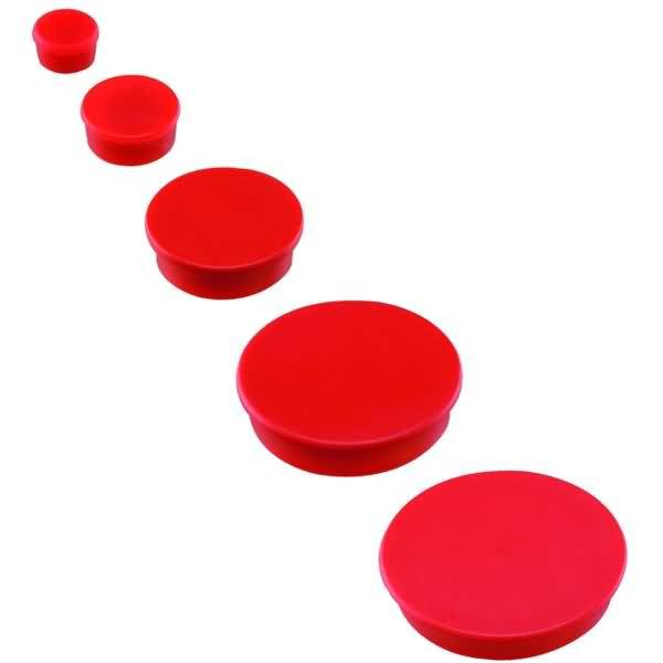 Rundmagnet Hartferrit Ferrotafel 16x7mm rot VE=20 Stück