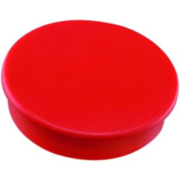 Rundmagnet Neodym Ferrotafel 25x8mm rot VE=5 Stück