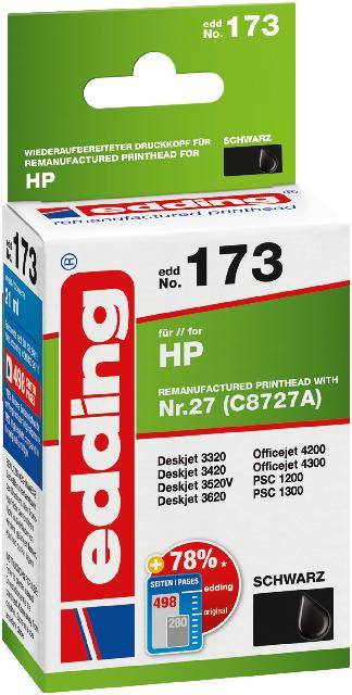 EDD-173 HP 27 (C8727A) - Schwarz - 21 ml