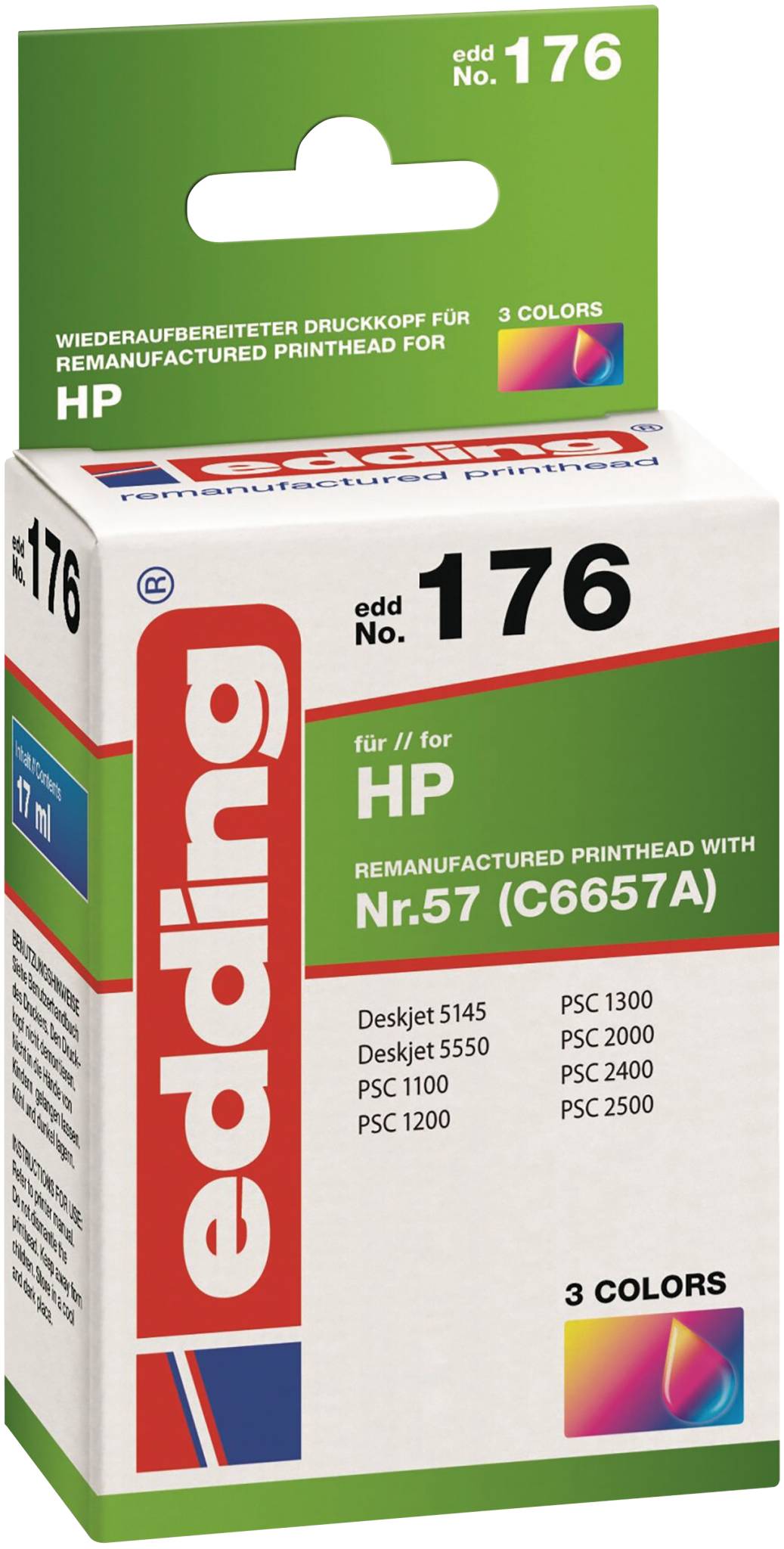 EDD-176 HP 57 (C6657A) - 3-Farbig - 17 ml