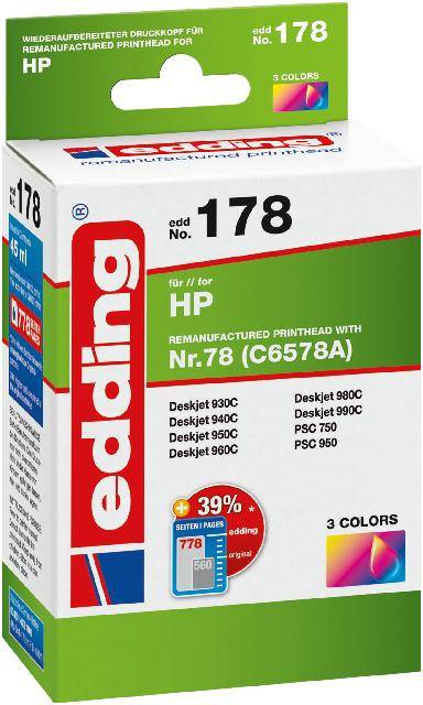 EDD-178 HP 78 (C6578A) - 3-Farbig - 45 ml
