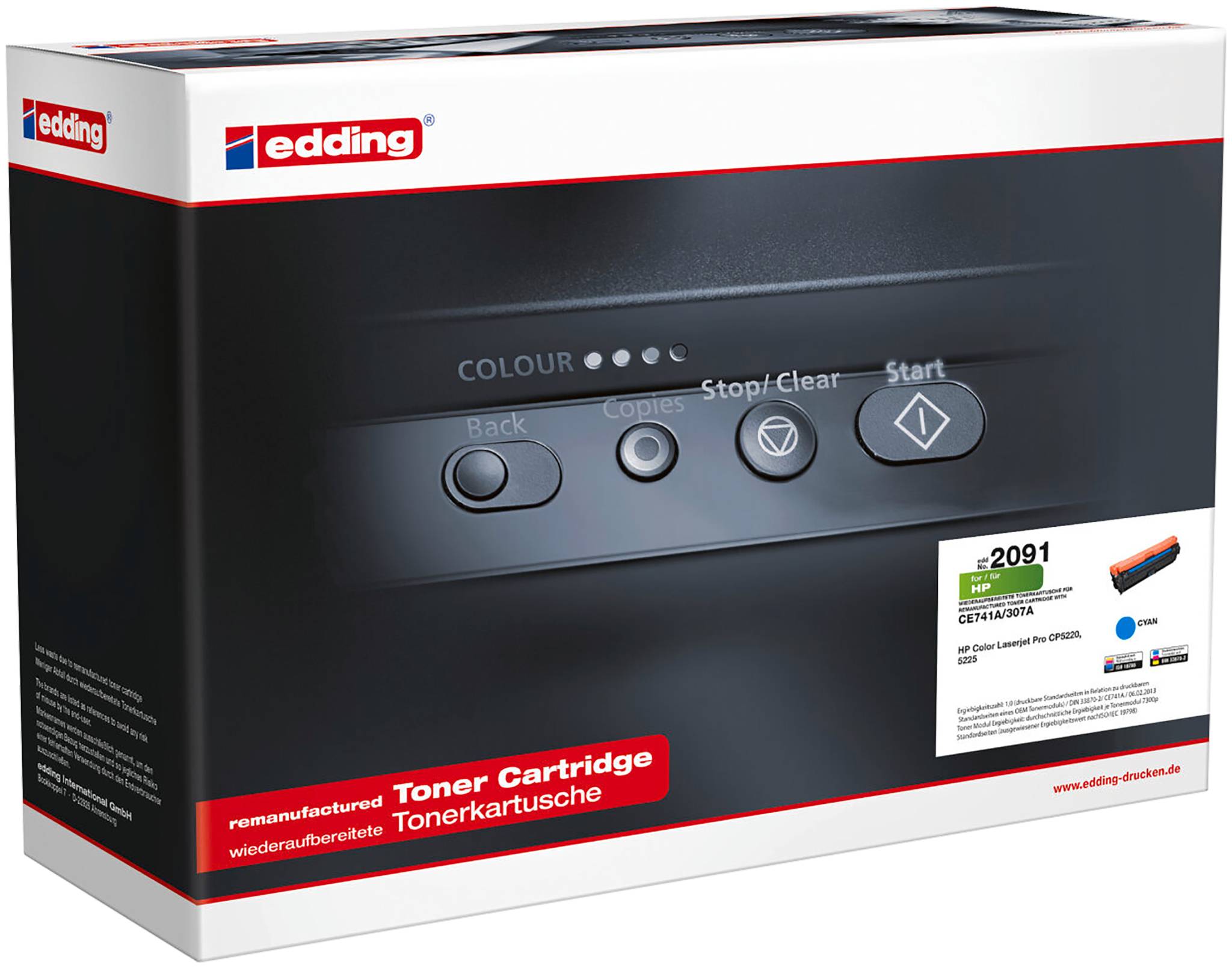 EDD-2091 HP 307A (CE741A) - Cyan - 7300 Seiten