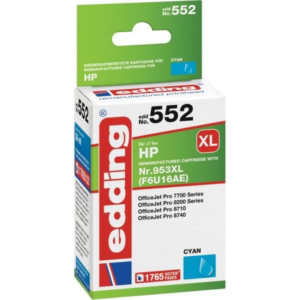 Druckerpatrone für HP No. 953XL (F6U16AE) cyan