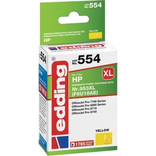 Druckerpatrone für HP No. 953XL (F6U18AE) yellow