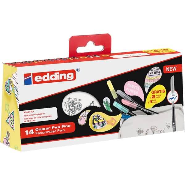 Fasermaler edding 1200 colourpen 1mm BTS VE=14 Farben
