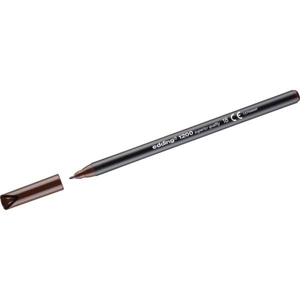 Fasermaler edding 1200 colourpen 1mm dunkelbraun