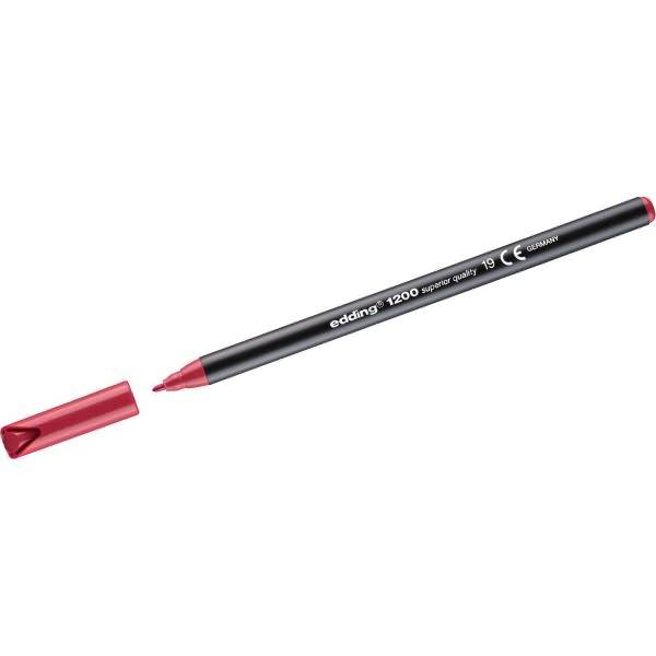 Fasermaler edding 1200 colourpen 1mm carmin