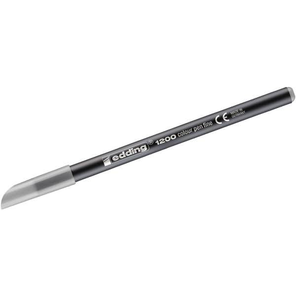 Fasermaler edding 1200 colourpen 1mm silbergrau