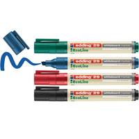edding EcoLine 29 board - Marker - für Tafel - Schwarz, Rot, Blau, Grün - Pigmenttinte - 1-5 mm (Packung mit 4)