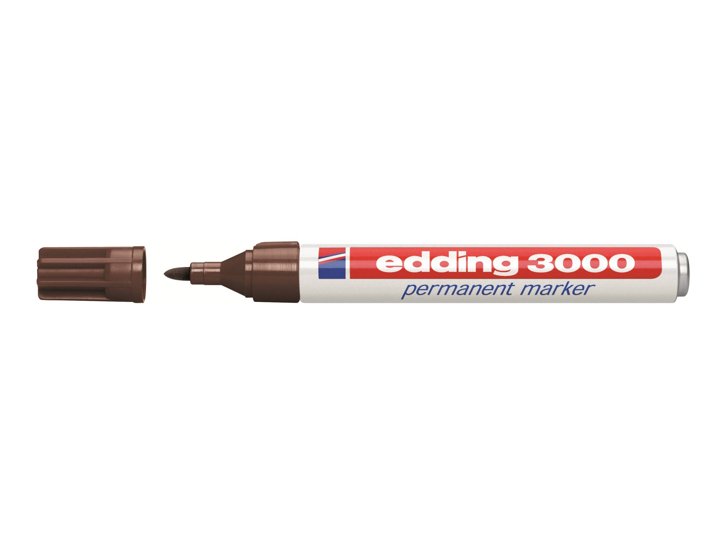 edding 3000 - Marker - permanent - Dunkelbraun