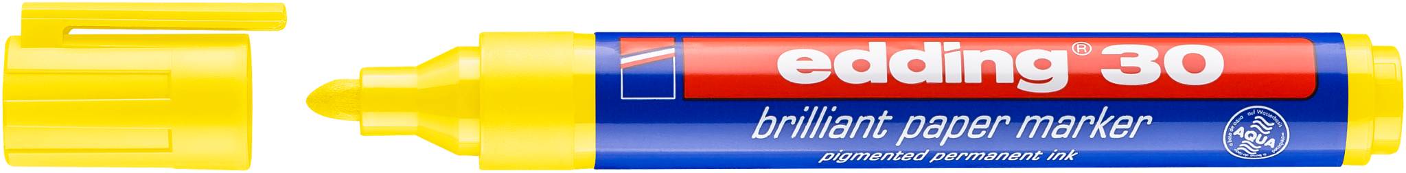 edding 30 Brillant-Papiermarker gelb