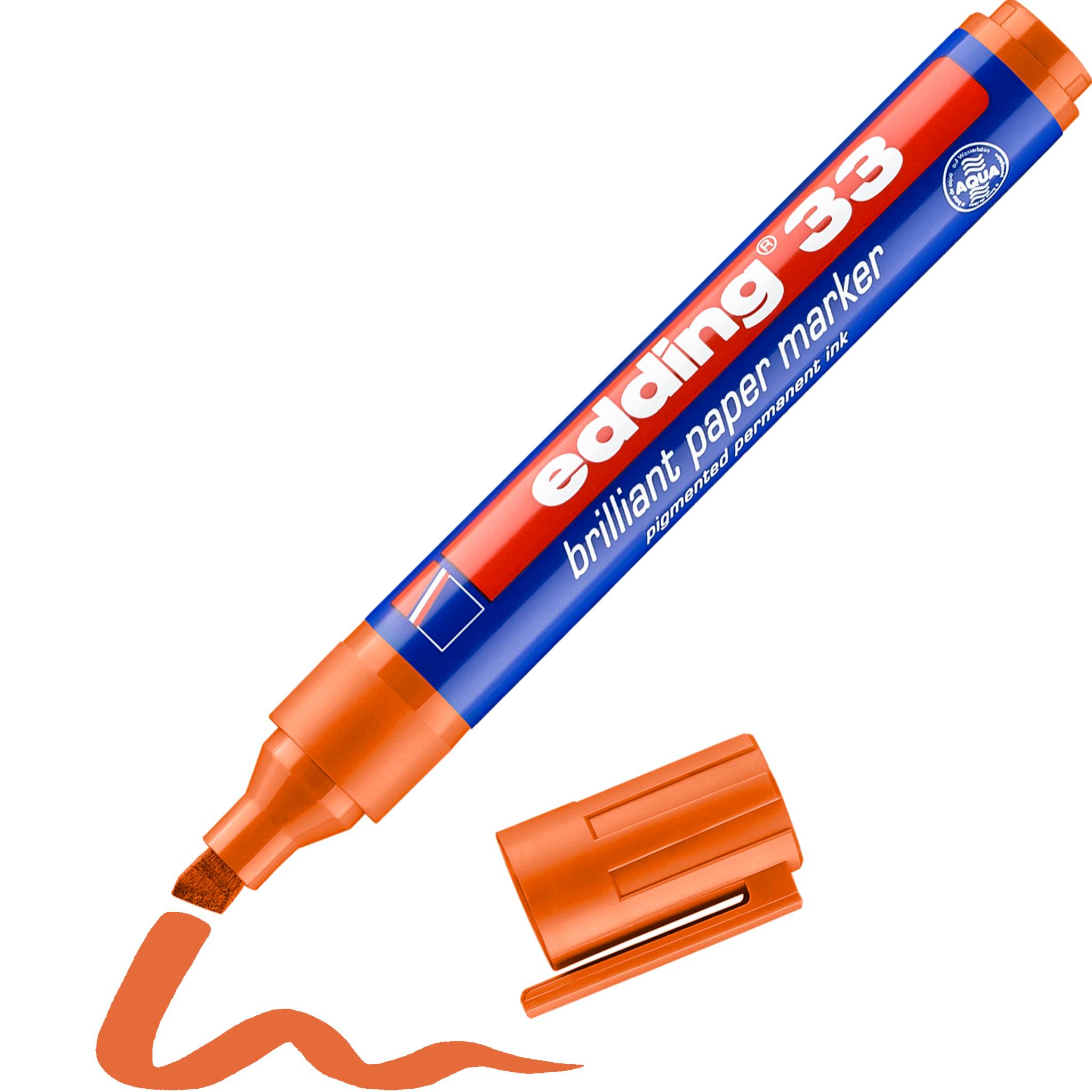edding 33 Brillant-Papiermarker orange