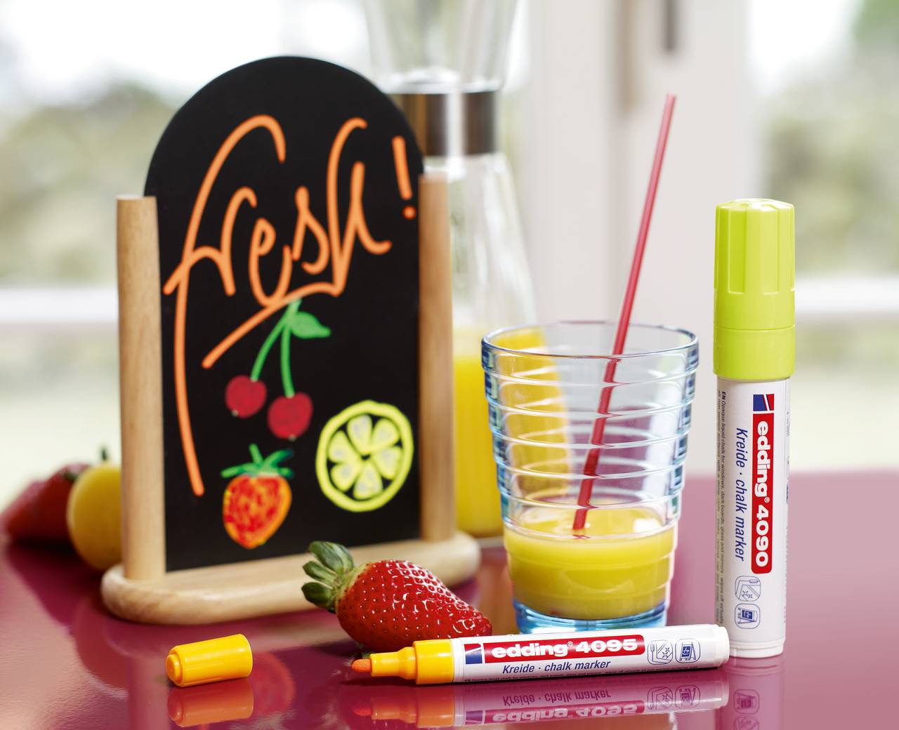 edding 4090 Kreidemarker sortiert (5er Faltschachtel)