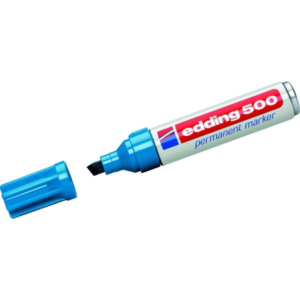 Permanentmarker edding 500 hellblau