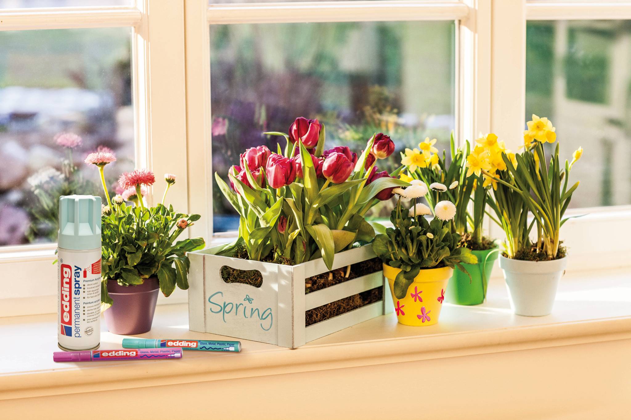 edding 5200 Permanentspray Premium Acryllack verkehrsgelb matt RAL 1023