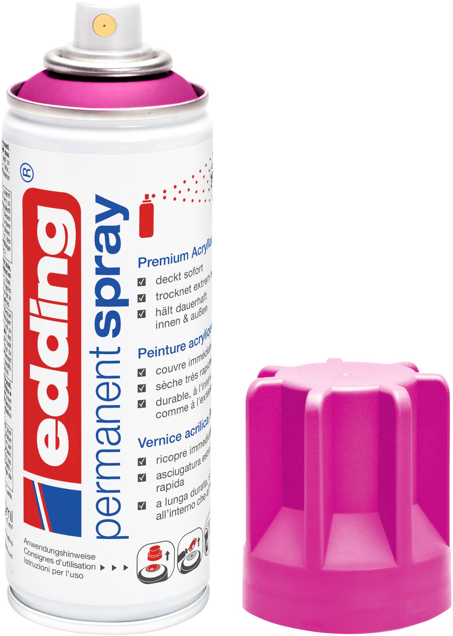 edding 5200 Permanentspray Premium Acryllack telemagenta matt RAL 4010