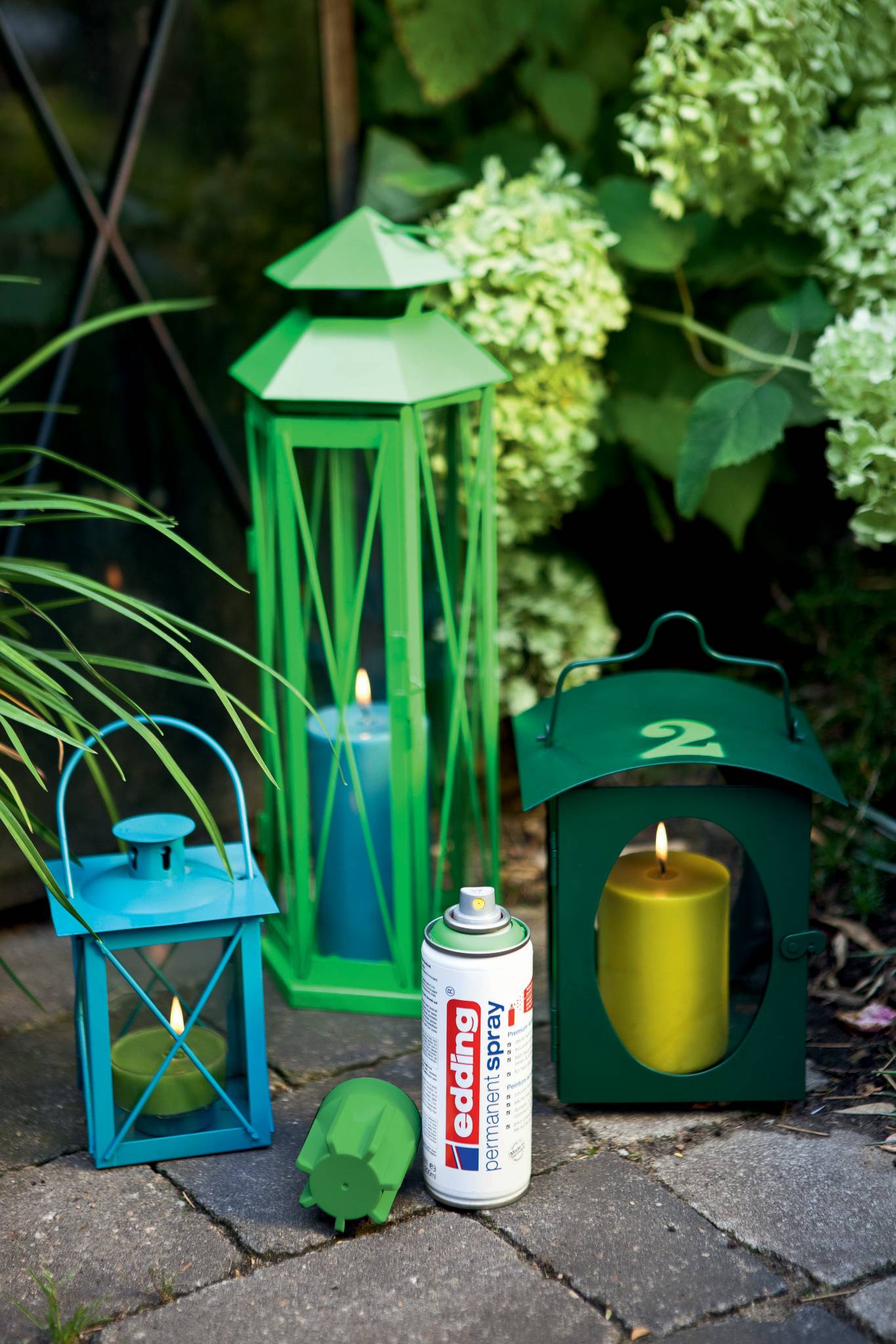 edding 5200 Permanentspray Premium Acryllack gelbgrün matt RAL 6018