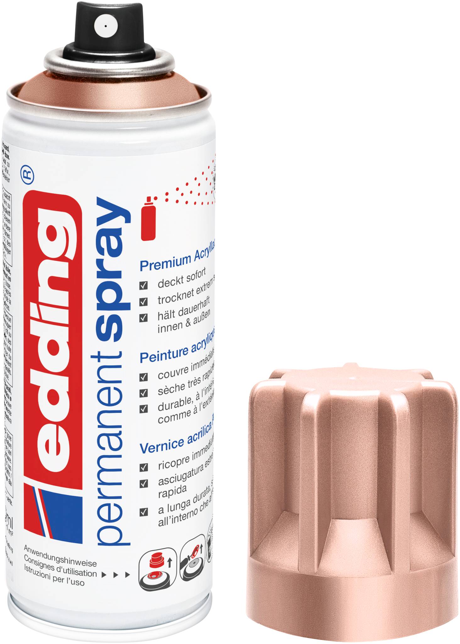 edding 5200 Permanentspray Premium Acryllack roségold