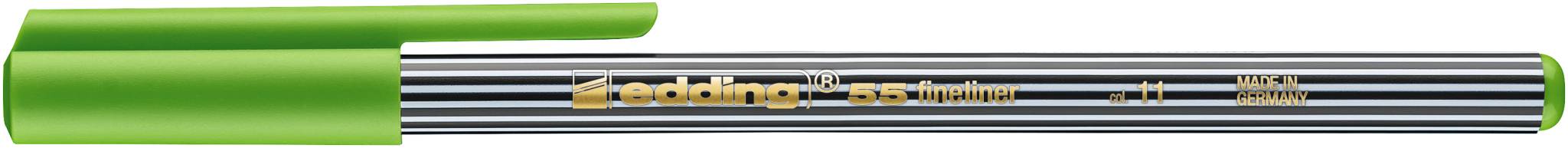 Fineliner edding 55 finepen hellgrün 0,3mm