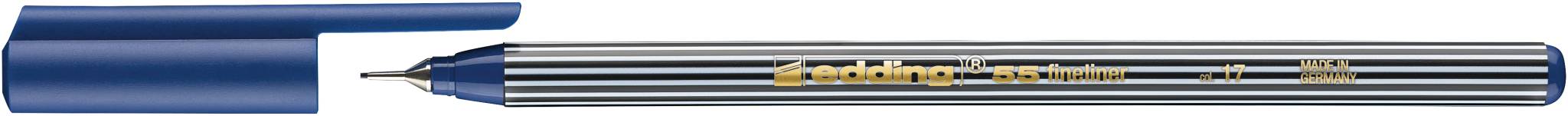 Fineliner edding 55 finepen stahlblau