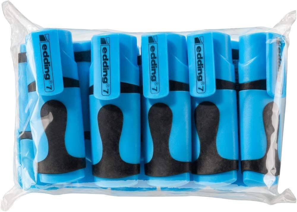 edding 7 Mini Texmarker neonblau (10 Stück)