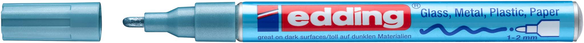 edding 751 Glanzlackmarker hellblau-metallic