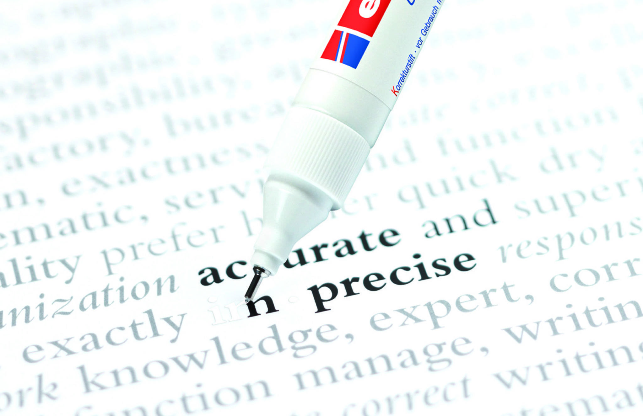 edding 7700 Korrekturstift 1er-Blister weiß