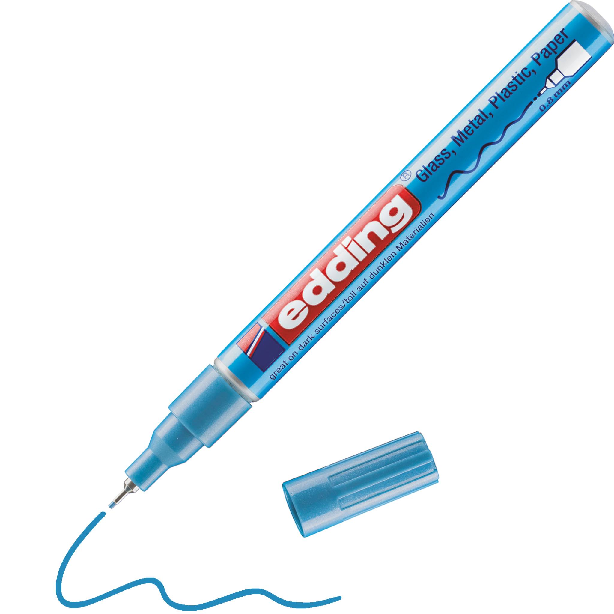 edding 780 Glanzlackmarker hellblau-metallic
