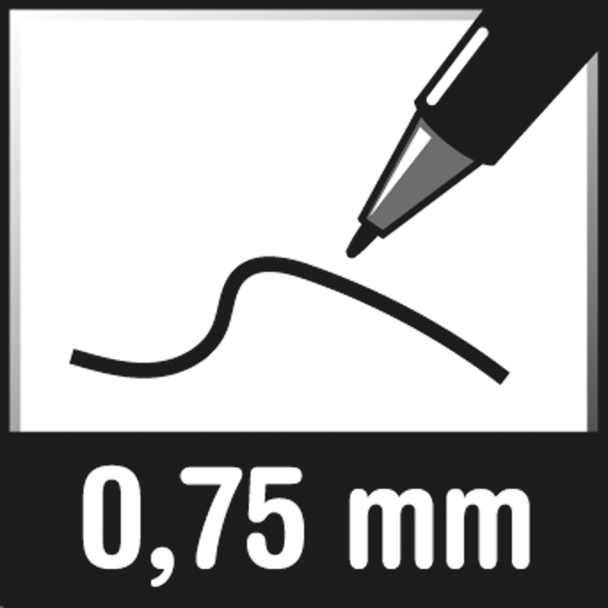Laboratory marker edding 8015F ca. 0,75mm schwarz