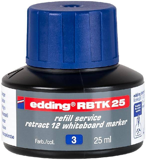 edding RBTK 25 Nachfülltinte retract 12 Whiteboardmarker blau