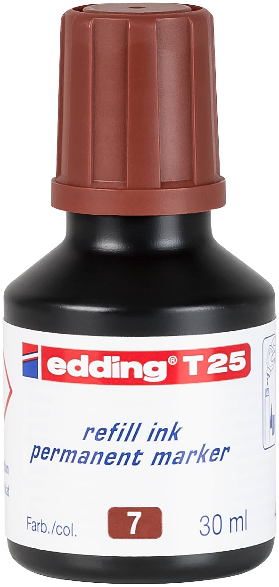 edding T 25 Nachfülltinte Permanentmarker braun