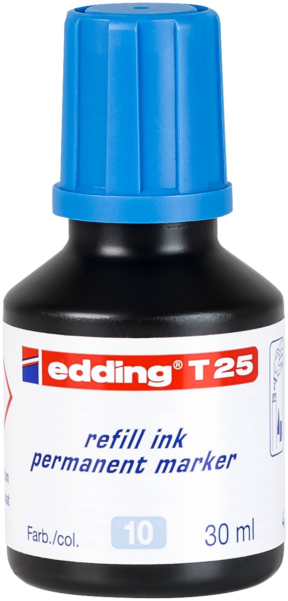edding T 25 Nachfülltinte Permanentmarker hellblau