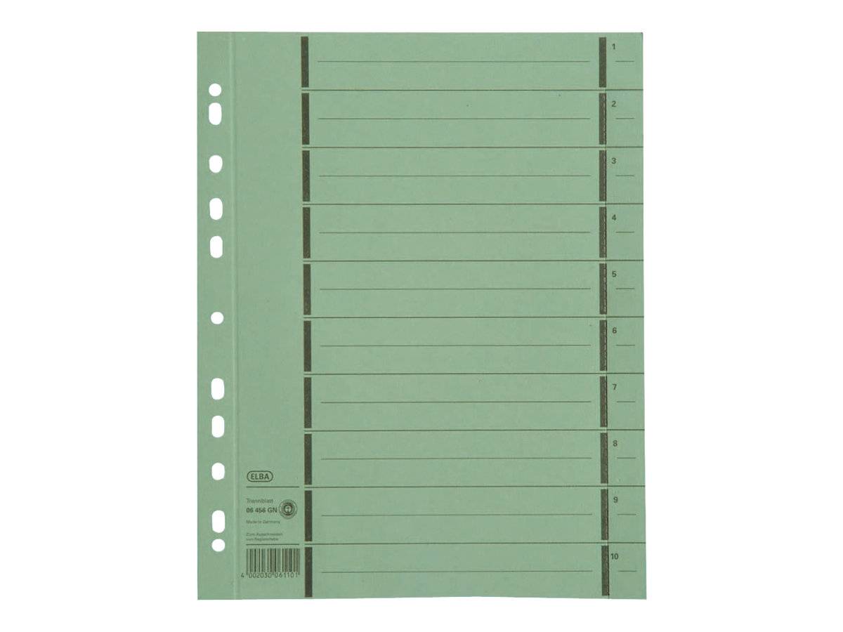 ELBA - Trennelement - 10 Teile - vorgedruckt: 1-10