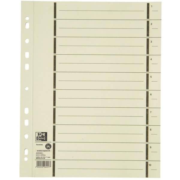 Trennblatt mit Perforation Kraftkarton (RC) 200 g/qm A4 240 x 300mm chamois