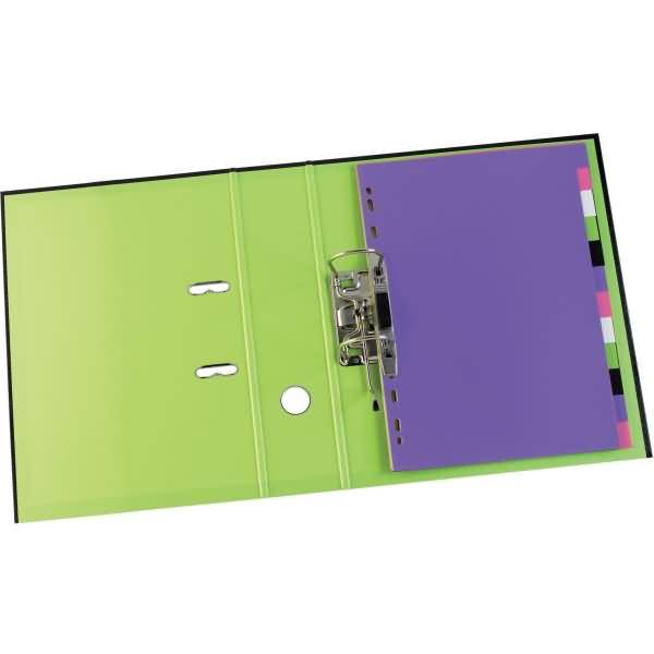 Ordner myColour A4 PP-Folie kaschiert 80mm sortiert