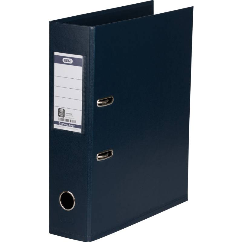 ELBA Ordner "Strong Line", A4, Rückenbr.: 80 mm, dunkelblau