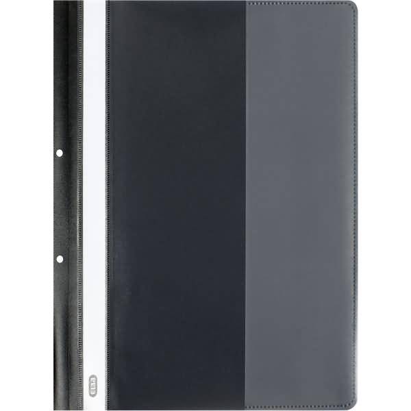 Schnellhefter A4+ PP mit Abheftlochung schwarz