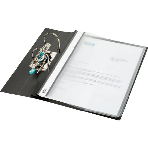 Schnellhefter A4+ PP mit Abheftlochung schwarz