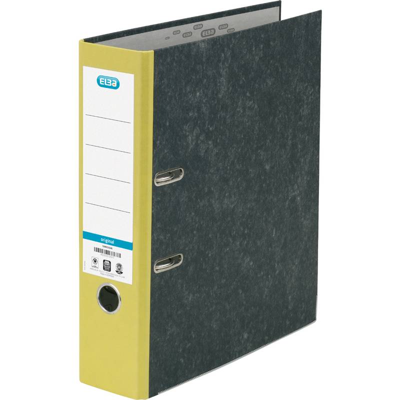 ELBA Ordner smart Original, Rückenbreite: 80 mm, gelb