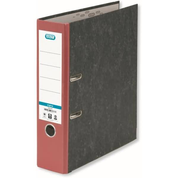 Ordner smart Wolkenmarmor A4 80mm rot