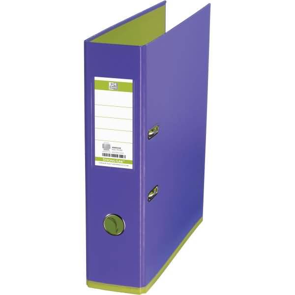 Ordner myColour A4 PP-Folie kaschiert 80mm violett/hellgr